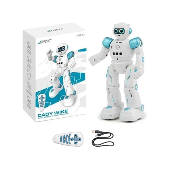 JJRC Smart Robot R11 Cady Wike with Gesture Sensing Mode and Touch Response Sky Blue